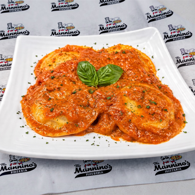 Lobster Ravioli In A Salsa Crab.