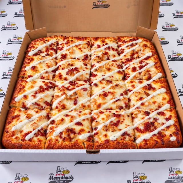 Chicken, Bacon & Ranch Sicilian Pizza.