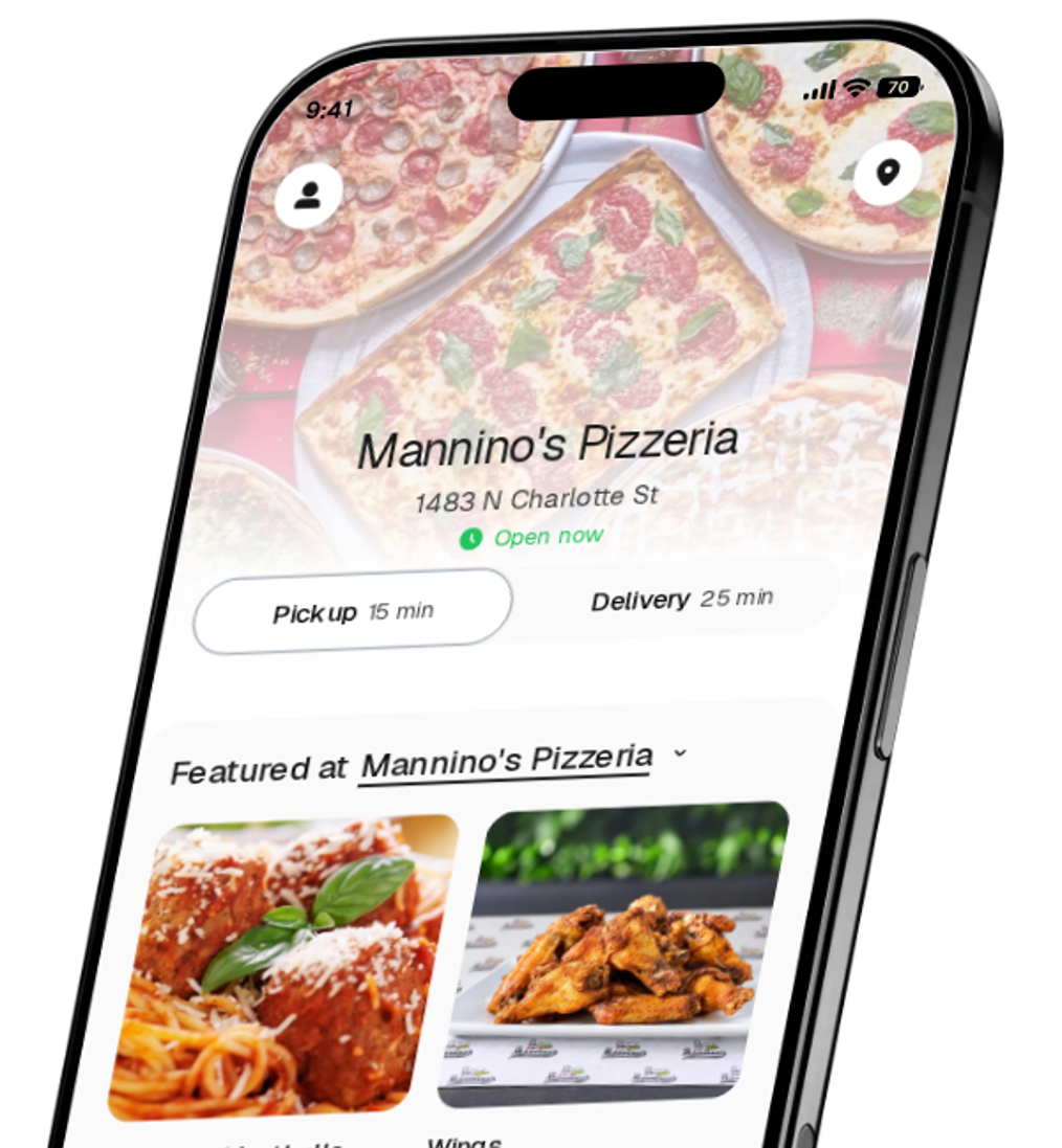 Mannino's Pizzeria app preview