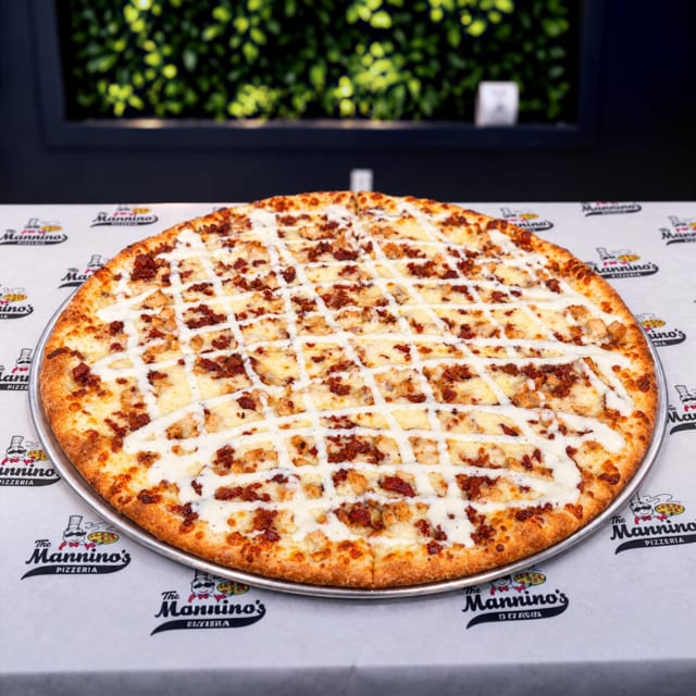 Chicken Bacon Ranch Pizza.