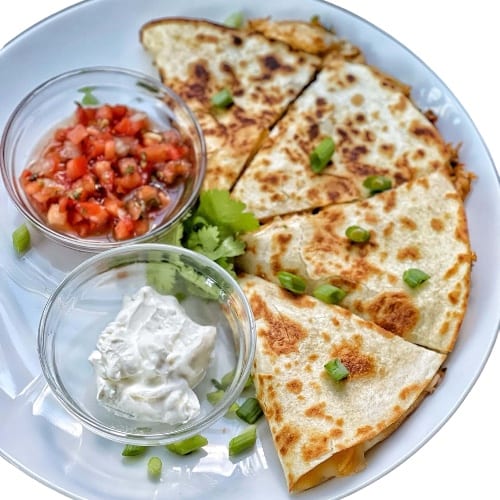 Grilled Chicken Bacon Ranch Quesadilla.