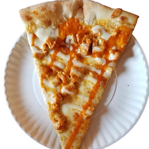 Slice Buffalo Chicken Pizza.