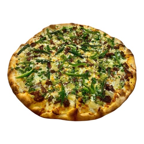 Al Pastor Mexican Pizza.