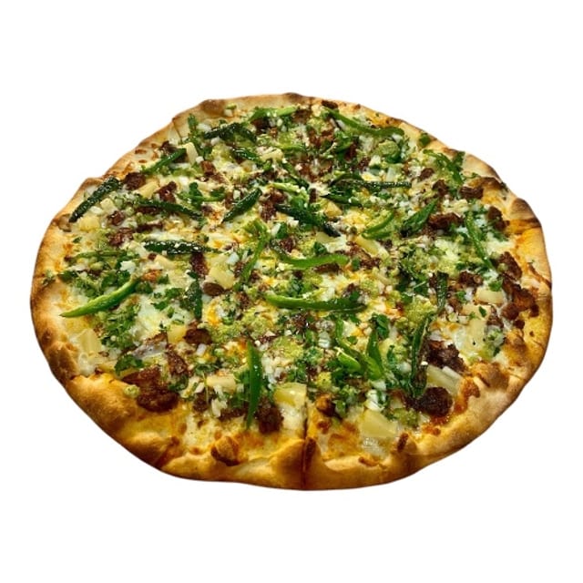 Al Pastor Mexican Pizza.