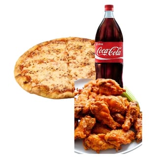 Lg Pizza, 10 Wings & One 2-Liter Soda