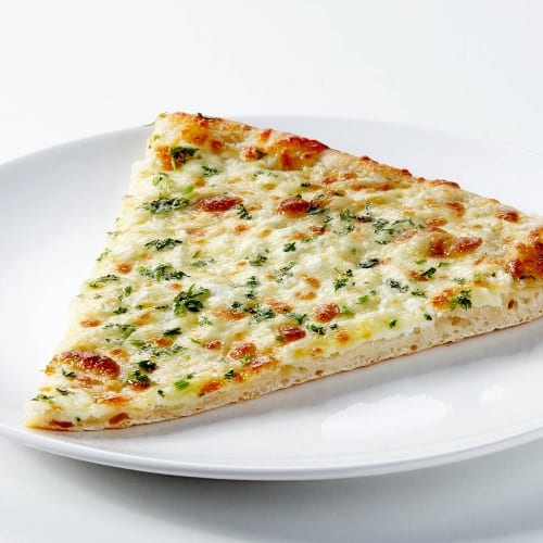Slice White Garlic Pizza.