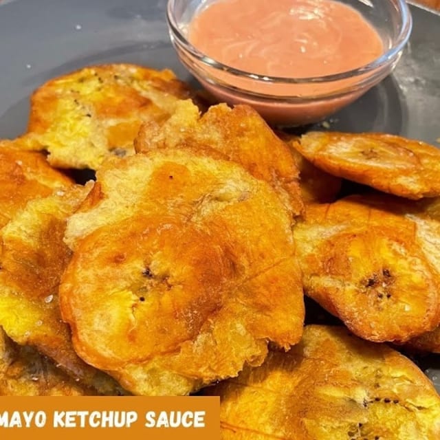 Side Tostones.